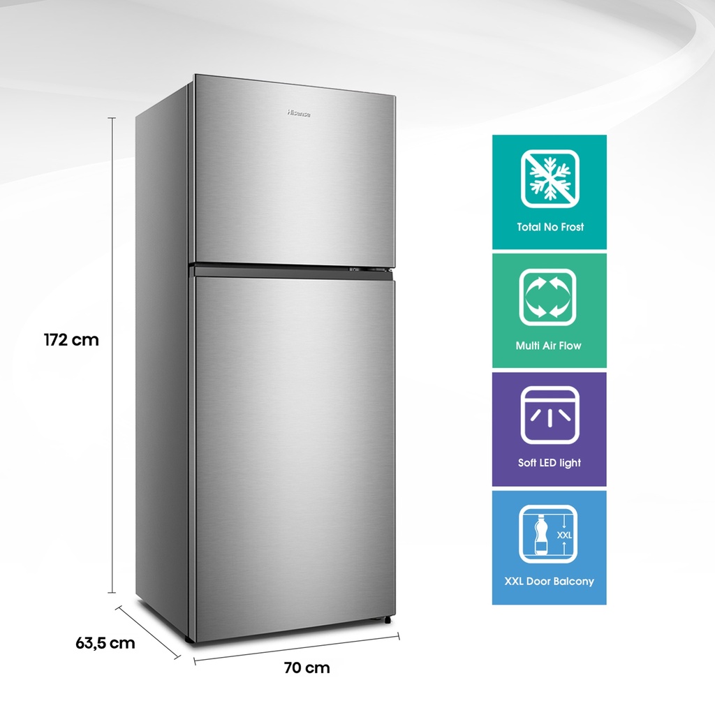 Refrigerador Hisense 375 Litros Gris RD-49WRD